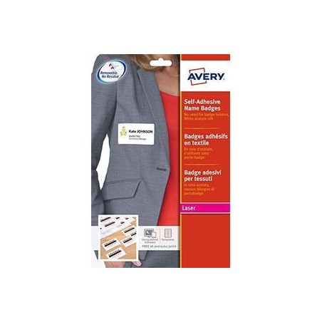 Avery Self-Adhesive Label Rounded